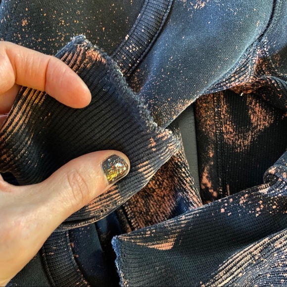 Lululemon Scuba Hoodie Black Custom Bleached 8 - Picture 12 of 16